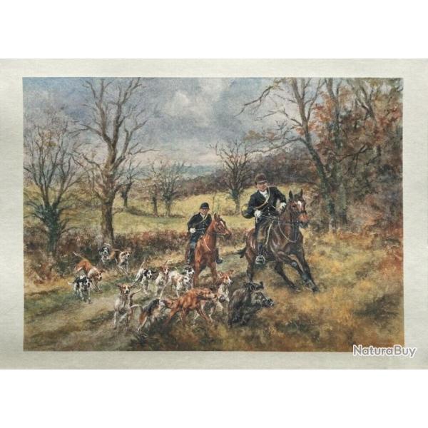 Emmanuel Frachon - Srigraphie Chasse  courre en Mayenne vnerie cyngtique Val de Besbre