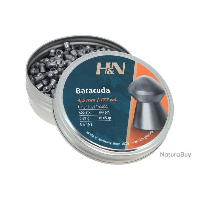 Plombs H&N Baracuda Green – Sans Plomb – Calibres .177 & .22 – Pour Carabine Et Chasse