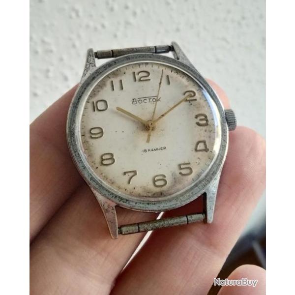 VOSTOK MONTRE MCANIQUE ANCIENNE 18 RUBIS URSS CCCP ANNES 70s