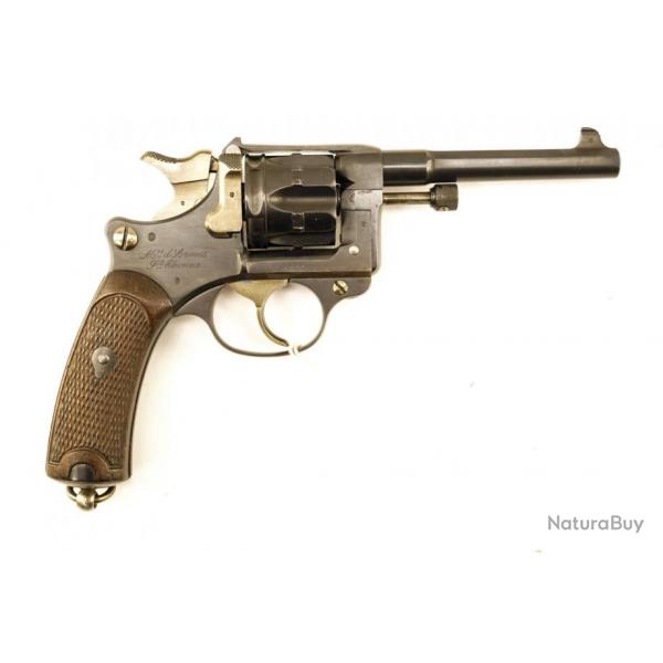 Description du Revolver Francais d&rsquo;ordonnance 1892 fabrication Saint Etienne en 1894 serie F c