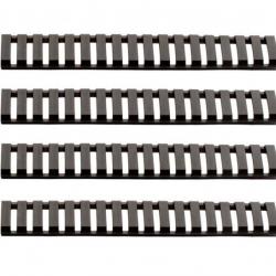 Cache Rail (4 pcs) Soft Touch Noir (G&G)