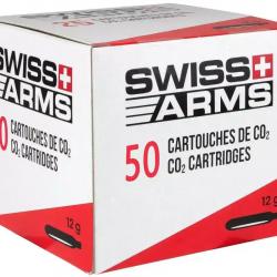Lot de 50 Cartouches CO2 12g Swiss Arms