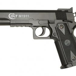 Réplique airsoft Colt 1911 MATCH NBB CO2 culasse plastique 15BBs 0.9J