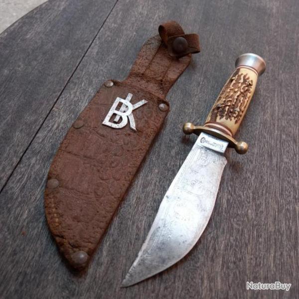Ancien Couteau SABATIER avec tui en cuir