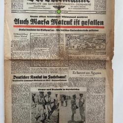 Journal Allemand ww2 Der Alemanne Kampfblatt Nationalsozialisten Oberbadens juin 1942