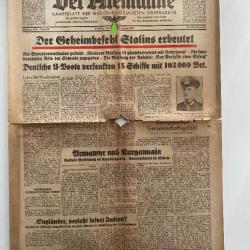 Journal Allemand ww2 Der Alemanne Kampfblatt Nationalsozialisten Oberbadens August 1942