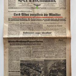 Journal Allemand ww2 Der Alemanne Kampfblatt Nationalsozialisten Oberbadens 1 Dezember 1940