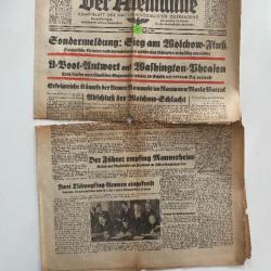 Journal Allemand ww2 Der Alemanne Kampfblatt Nationalsozialisten Oberbadens 29 Juin 1942