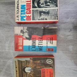 3 livres sur le Général De Gaulle
