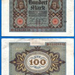 Allemagne 100 Mark 1920 Marks Reichsbanknote Billet