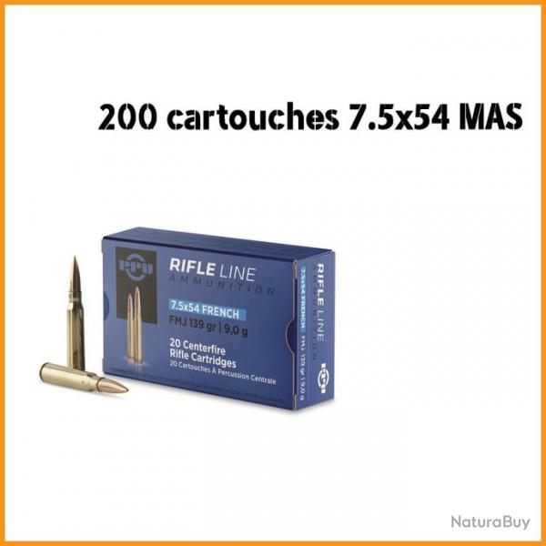 200 CARTOUCHES PARTIZAN 7.5X54 FRENCH 139GR FMJ 