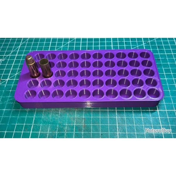 Plateau de rechargement violet optimis pour le 44 remington magnum / 44 spcial