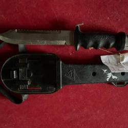 couteau de plongée italien cressi-sub orca , voir état + poignard offert