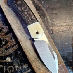 Couteau artisanal français Liner lock front flip
