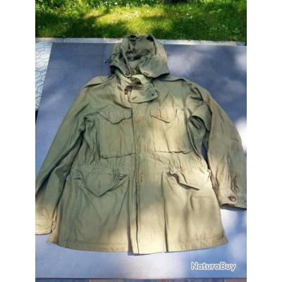 Veste De Combat US ARMY M43 Avec Capuche Original WW II Vestes Blousons Et Manteaux