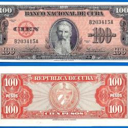 Cuba 100 Pesos 1959 NEUF Billet Peso