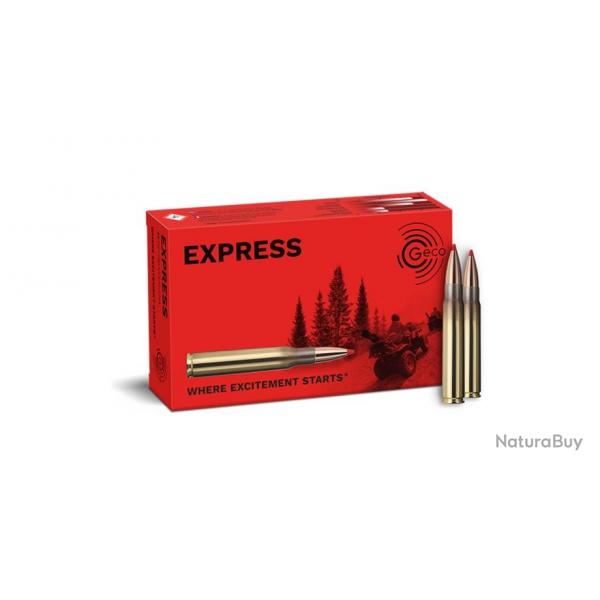 Munition Geco 9.3x62 Express 16.5g 255gr x5 boites