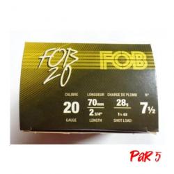 Cartouches FOB 20 Cal.20 70 28 g Par 5