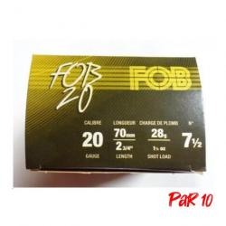 Cartouches FOB 20 - Cal.20/70 - Par 25 - 28 g / 10 / Par 10
