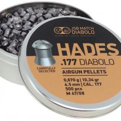 500 plombs JSB HADES cal 4.5 mm