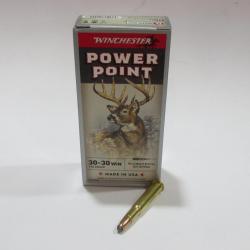 1 boite neuve de 20 cartouches  de calibre 30-30 winchester , Winchester power Point 170 grains