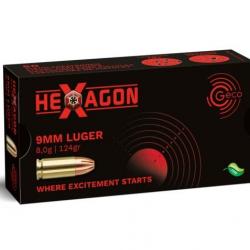 Munition Geco 9mm Luger Hexagon 8g 124gr x1 boite