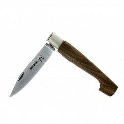 Couteau Nontron en Noyer N° 25 manche sabot lame inox 9 cm
