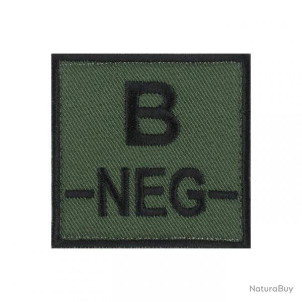 Velcro groupe sanguin noir/vert B-