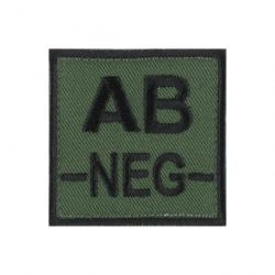 Velcro groupe sanguin noir/vert AB-