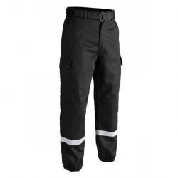 Pantalon Sécurité F2 noir bande grise