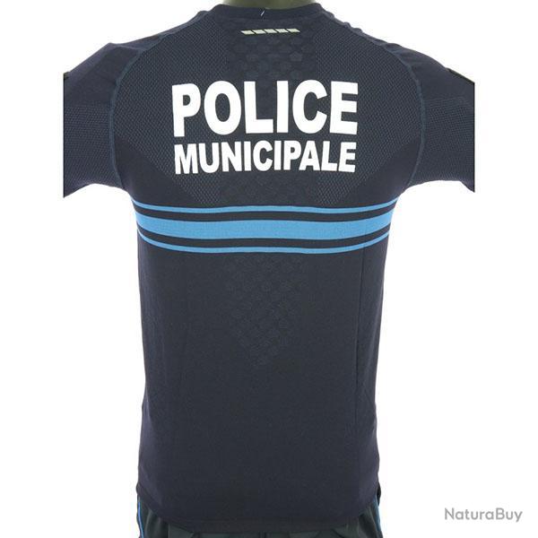 T Shirt Police Municipale lger AIRFLOW Bleu