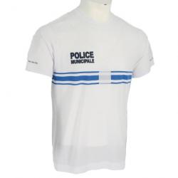 T Shirt Police Municipale AIRFLOW Blanc
