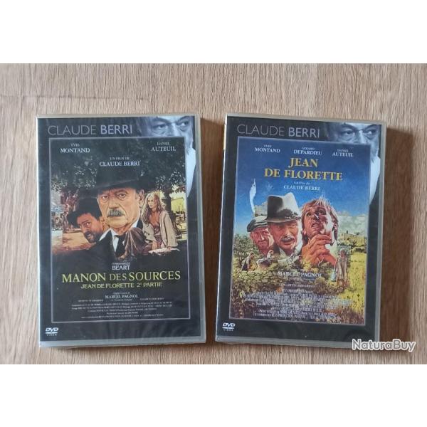 2 DVD : MANON DES SOURCES - JEAN DE FLORETTE (sous blinster / NEUF)