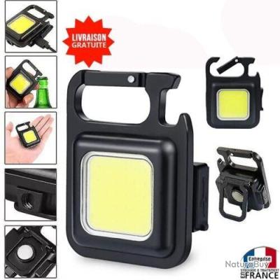 Mini Lampe LED Porte-clés COB – Recharge USB Ultra Puissante – Urgence Et Multifonction
