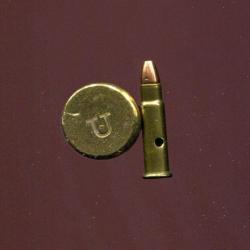 5 mm Remington magnum Rimfire - marquage :  U pointé - neutralisée