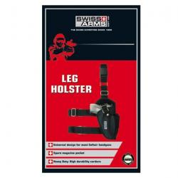 Holster de cuisse noir droitier | Swiss arms (603603 | 3559966036037)