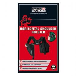 Holster d'épaule horizontal noir pour droitier | Swiss arms (603612 | 3559966036129)