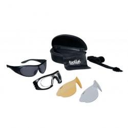Kit lunettes Bollé Raider 3 écrans + insert optique - Noir