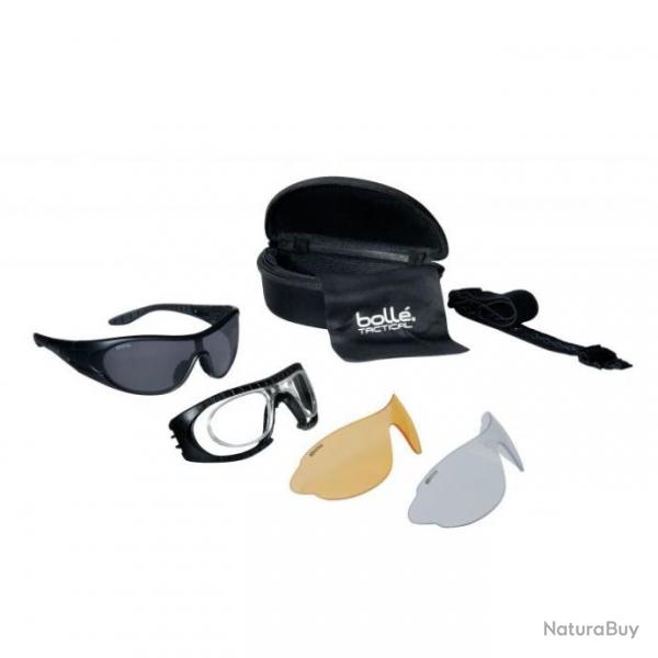 Kit lunettes Boll Raider 3 crans + insert optique - Noir