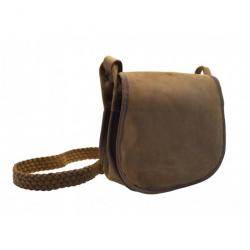 Sac à cartouche Januel Garenne  cuir pleine fleur