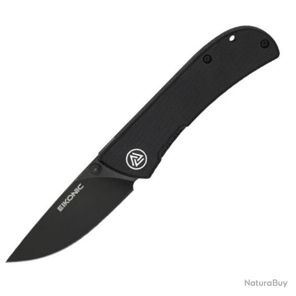 Couteau de poche Eikonic Fairwind noir lisse