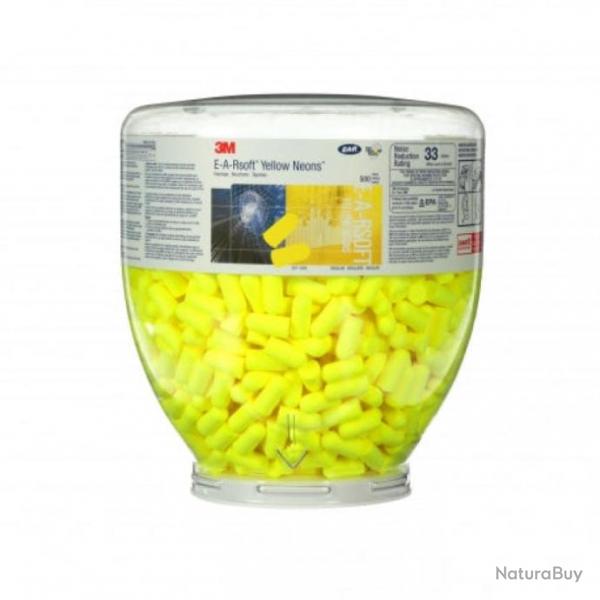 Bonbonne de 500 paire de bouchons Peltor E-A-R(TM) soft yellow non - 500