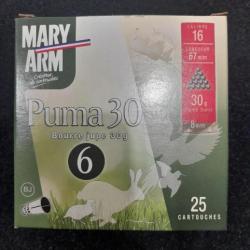 CARTOUCHES MARY ARM PUMA 30 CAL16 PLOMBS 6