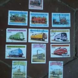 Lot de timbres de collection