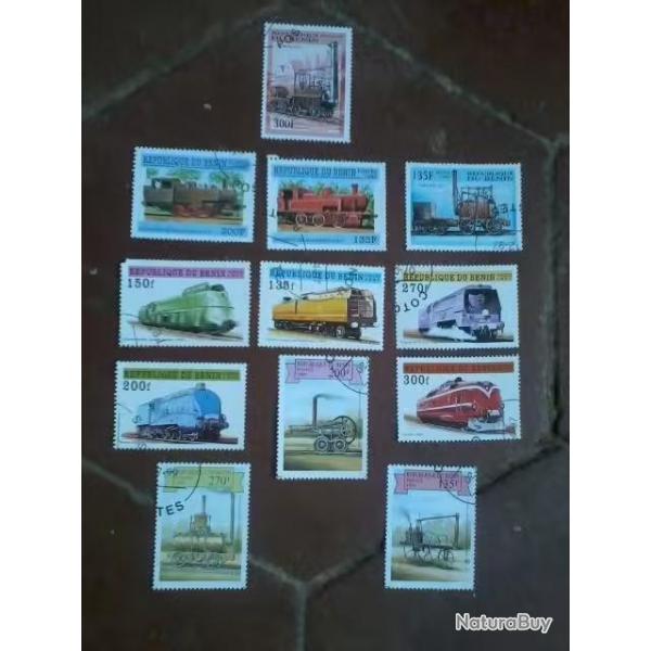 Lot de timbres de collection