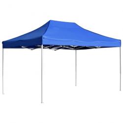 Tente de réception pliable Aluminium 4,5x3 m Bleu