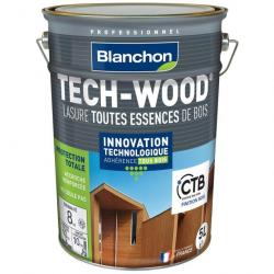 Lasure Blanchon Tech-Wood 5L incolore pour toutes essences de bois