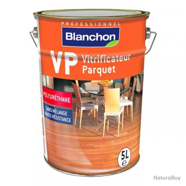 Vitrificateur parquet Blanchon VP 5L aspect mat soie cire naturel prt  l'emploi