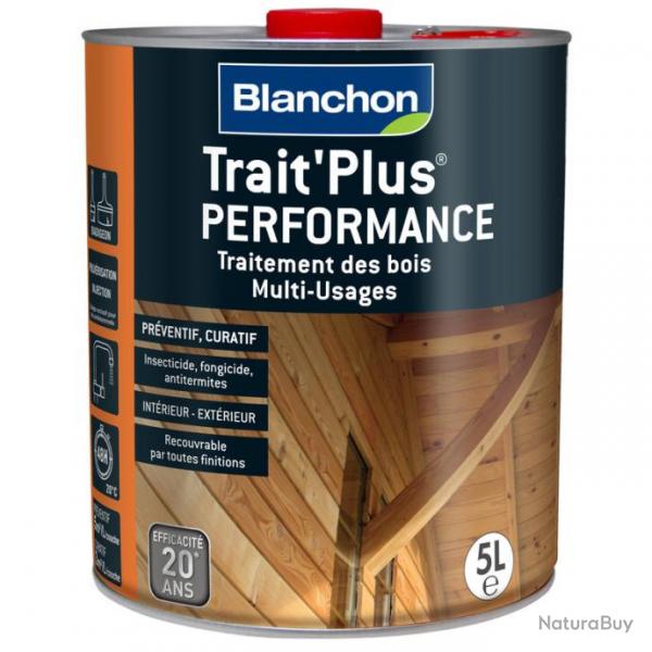 Traitement bois Blanchon Trait Plus Performance 5L multi-usages prt  l'emploi