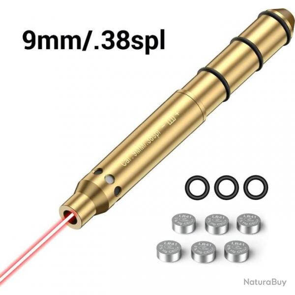 Collimateur laser  mettre en bout de canon calibre 9mm - UNIVERSEL